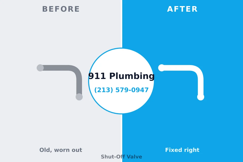 Before and after: plumbing repair Tallahassee, FL